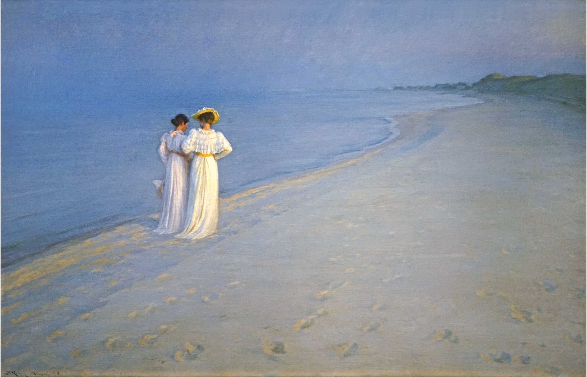 Sommeraften P Skagen S nderstrand By P S Kr yer 1893 sommeraften-p-skagen-s-nderstrand-by-p-s-kr-yer-1893